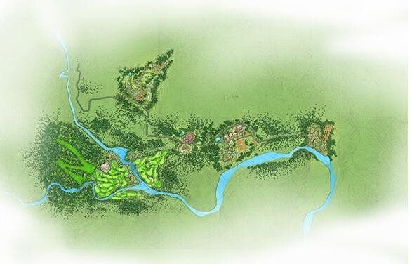 云台山休闲度假区总平面图