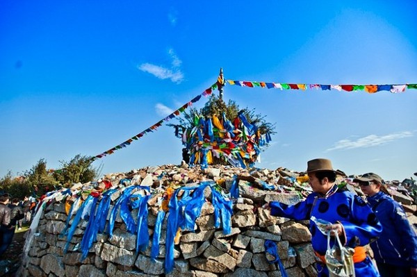 祭敖包 祈祷幸福 健康 平安