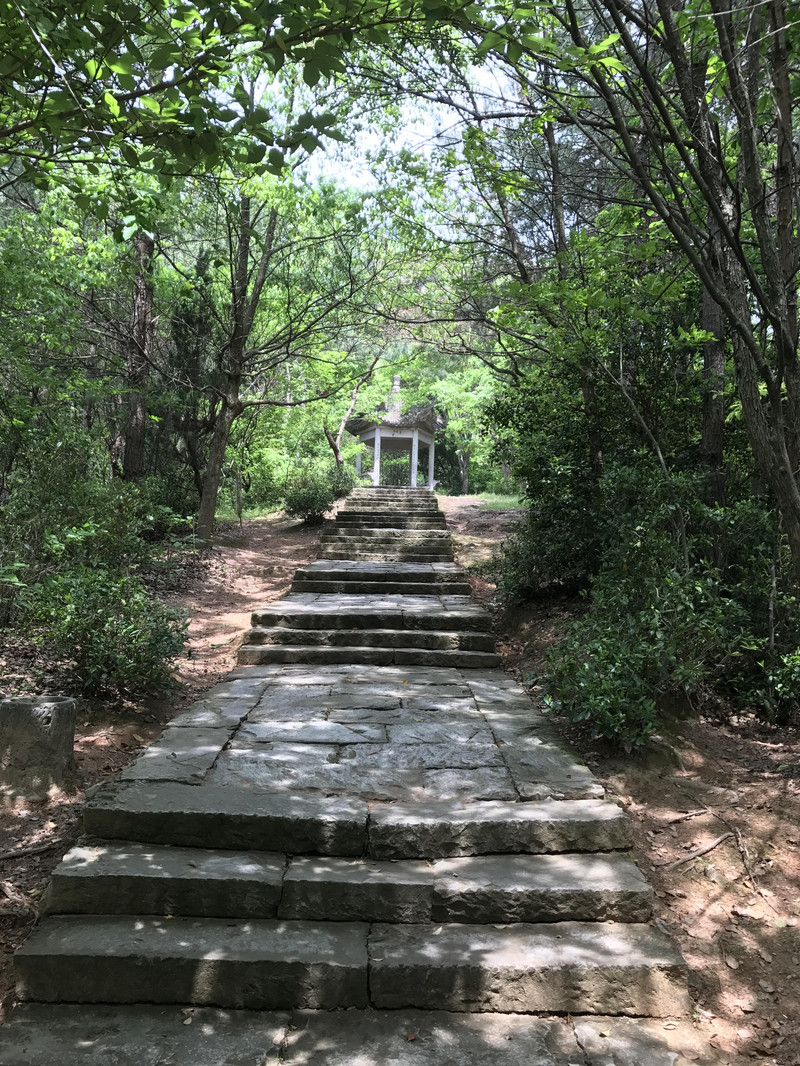 登上的小路,赤城山,天台山