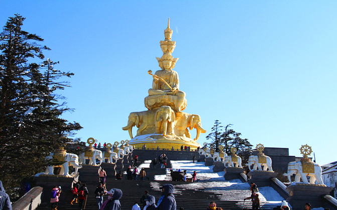 那一年---中华四大佛教圣地【四川峨眉山游记】第一山门,秀甲瀑布