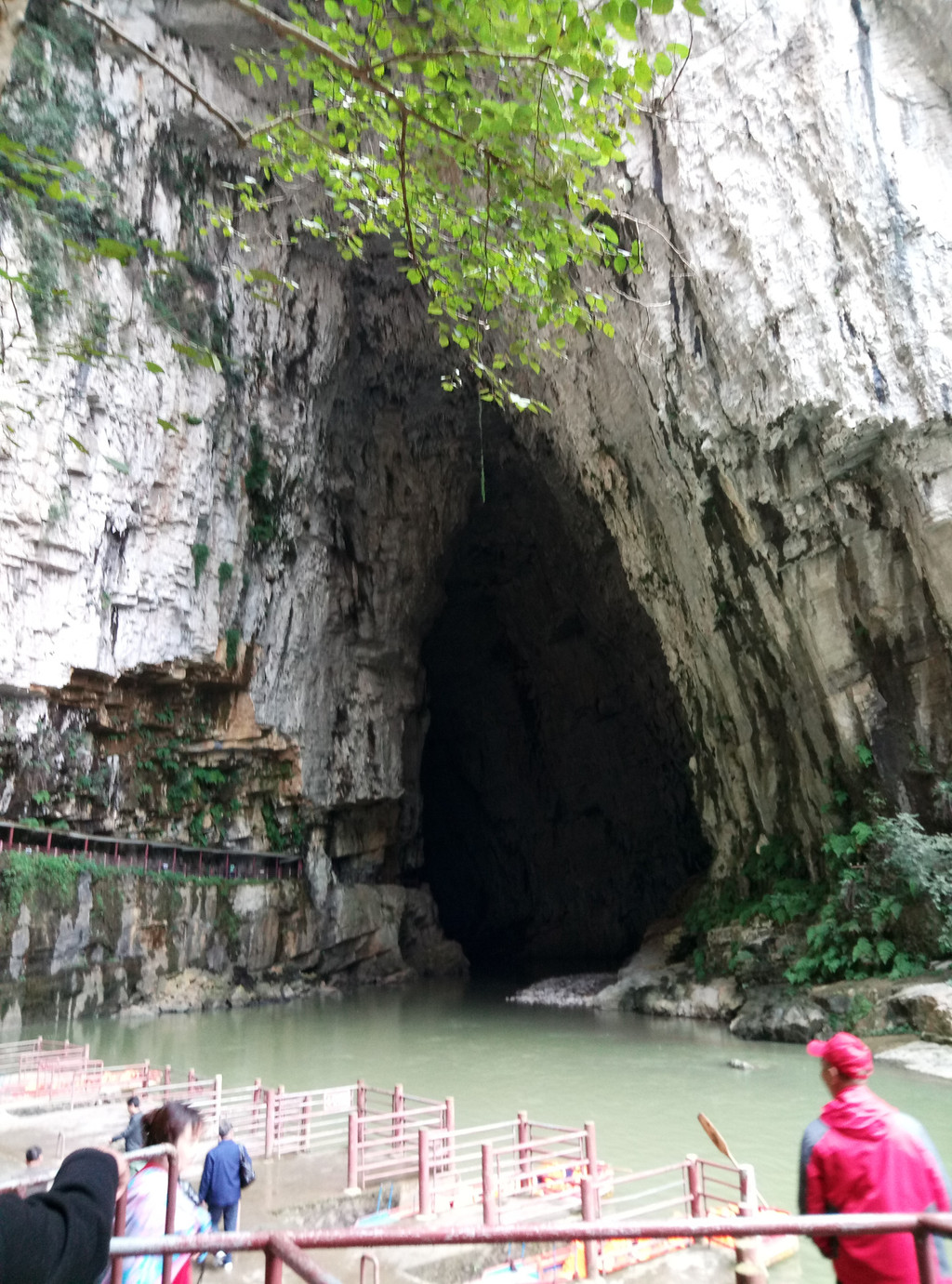 风景 进入大峡谷抬头仰望对岸的山峰,发现这样的天洞 织金大峡谷介绍