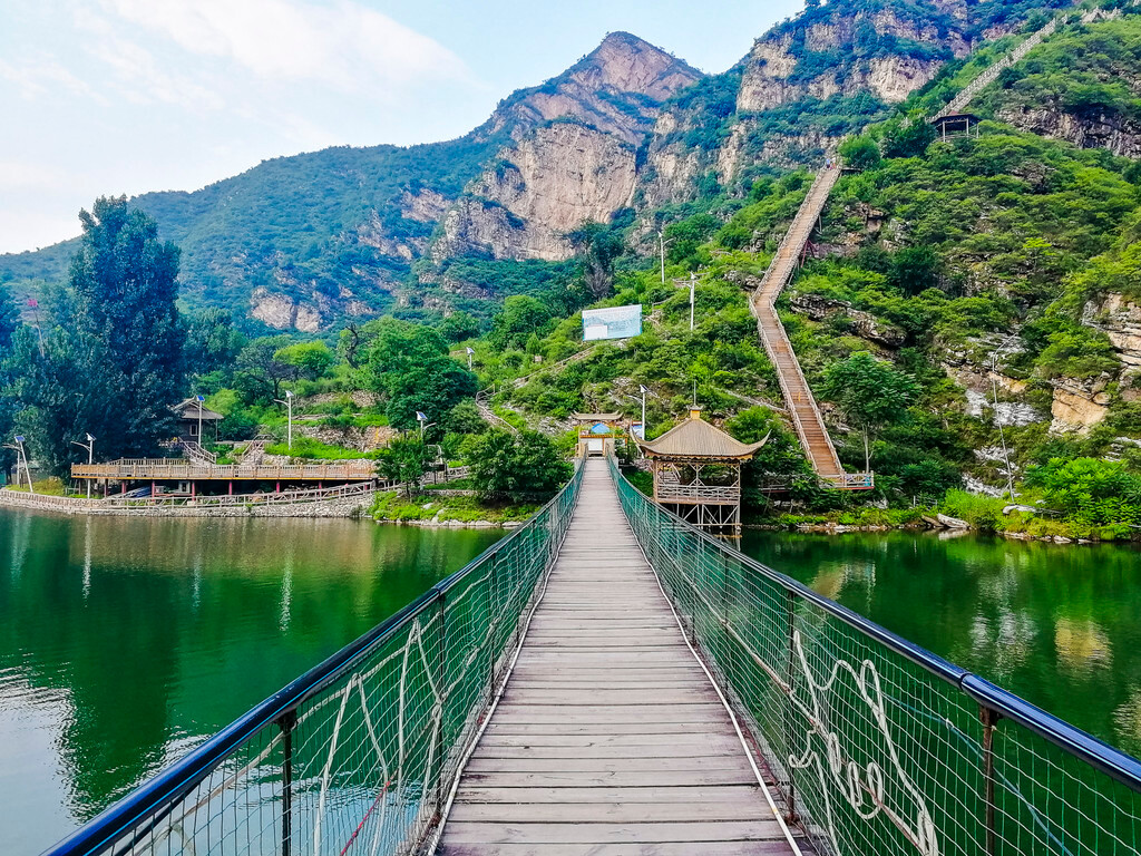 北京房山金水湖风景区_湖景区