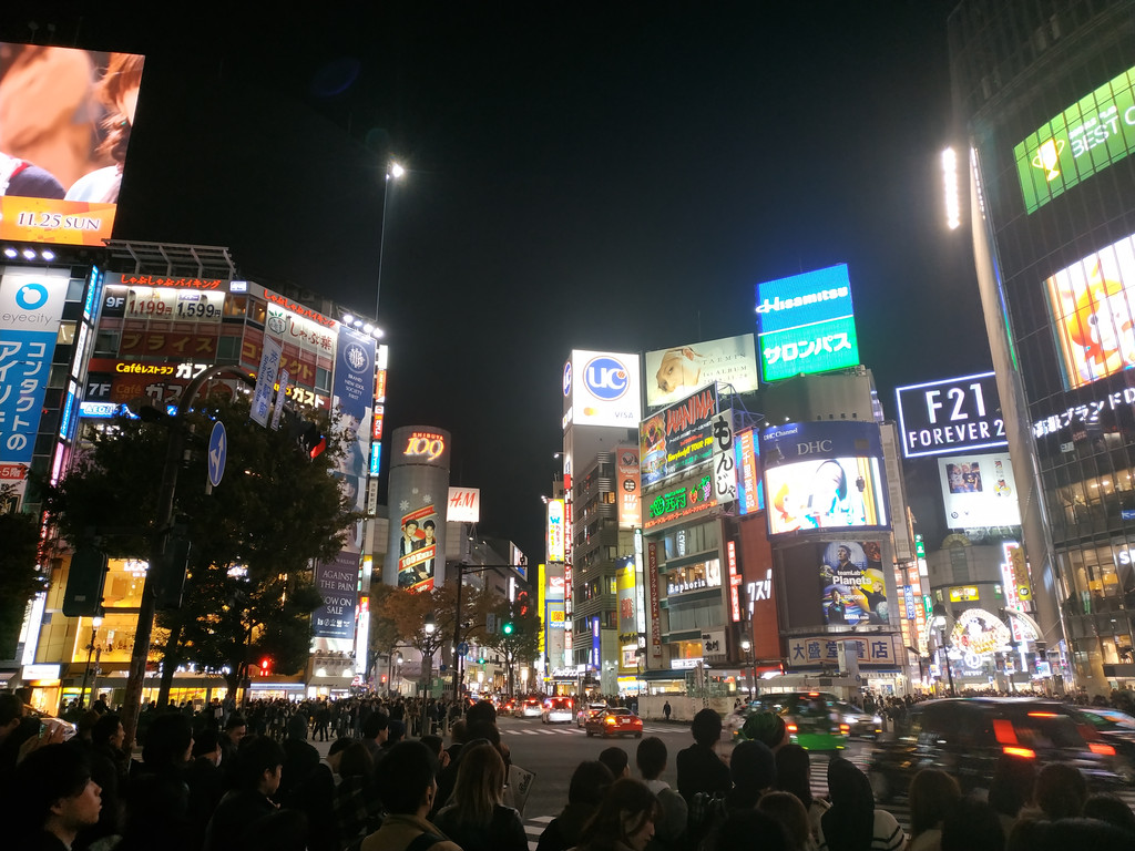 涩谷的夜景