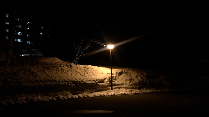 黑夜的高原风景