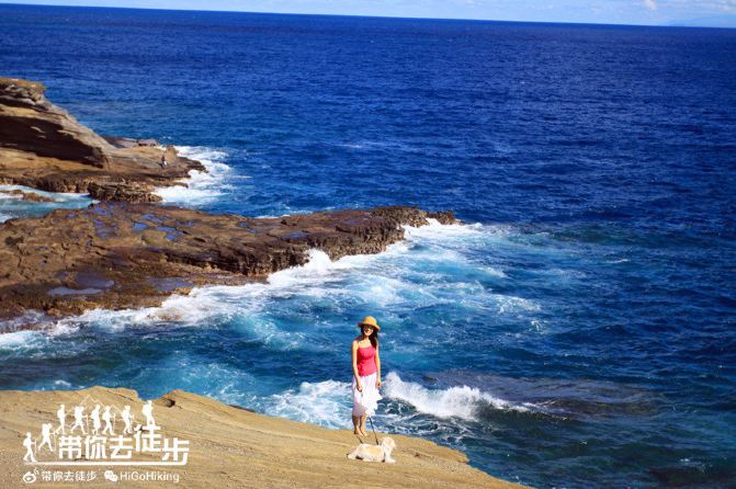 夏威夷欧胡岛拉奈观景台lanai lookout,波涛汹涌的海岸( 图)
