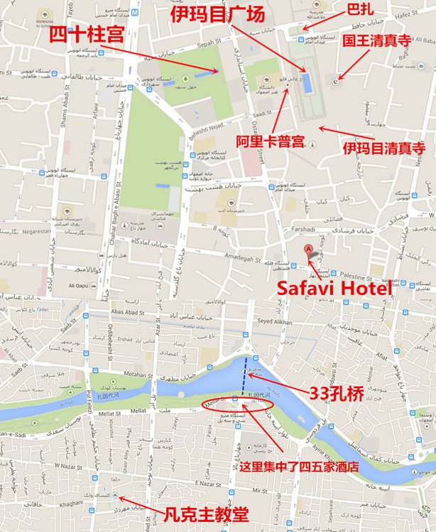 我的伊斯法罕游览路线