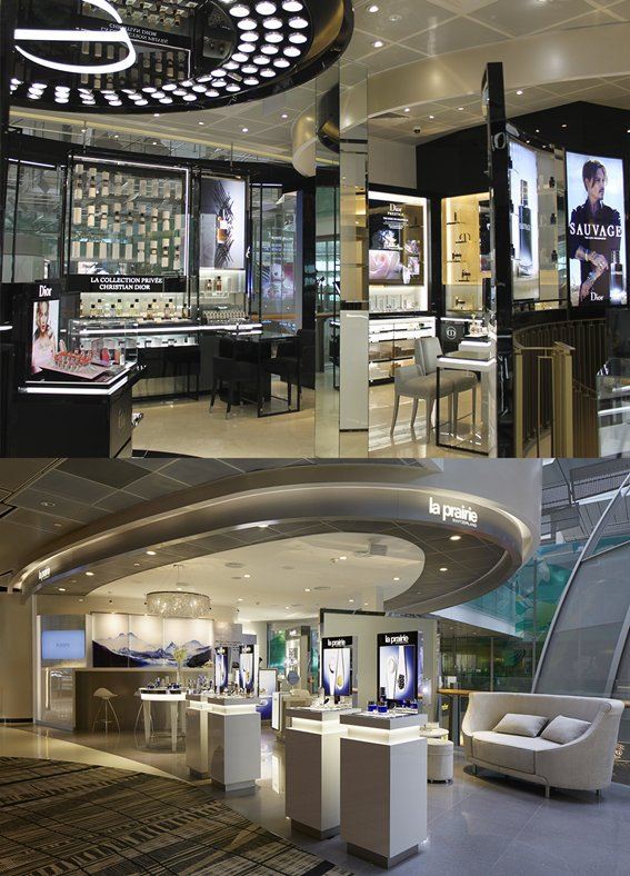 新罗免税店周年纪念,新加坡樟宜机场美妆概念