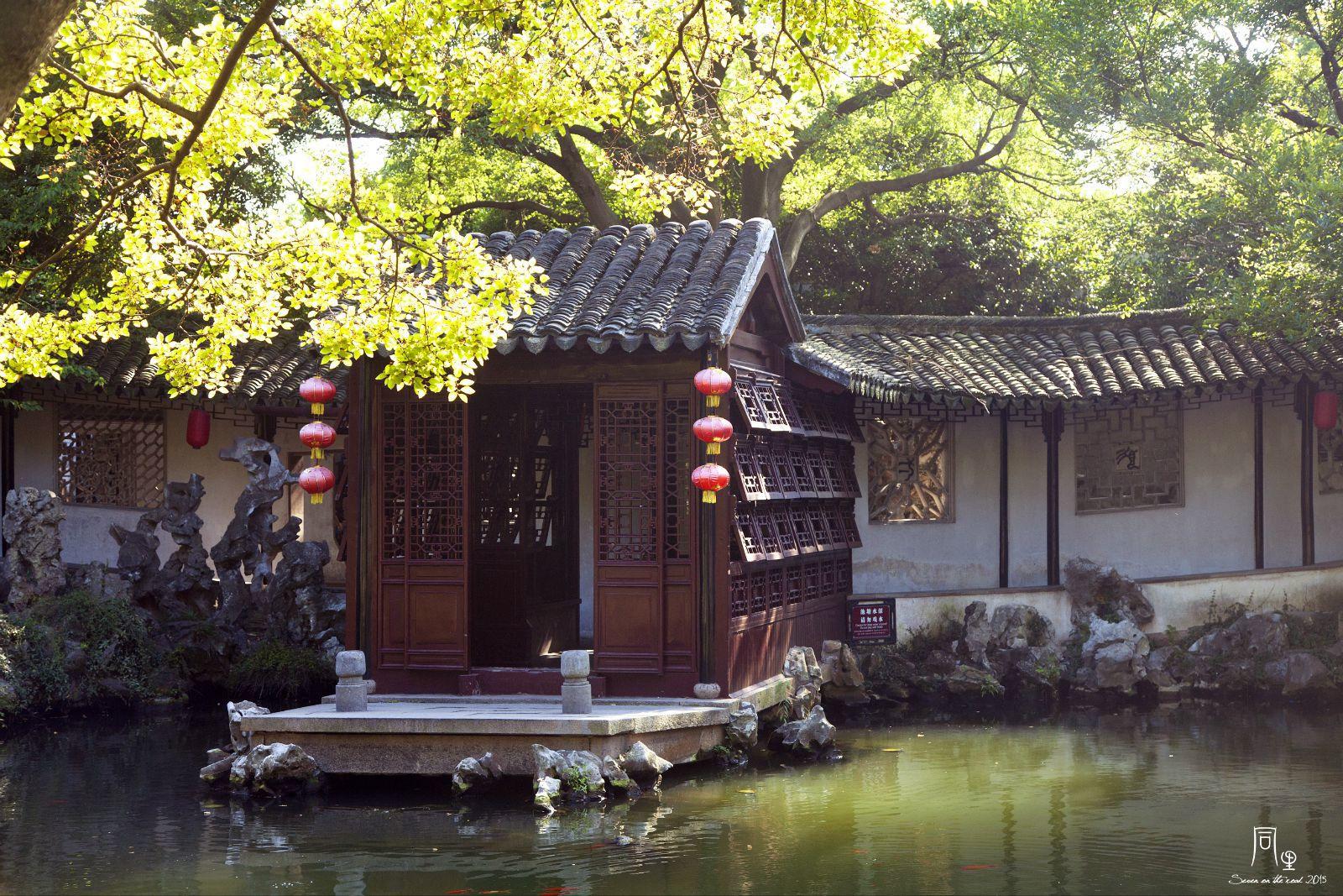 站在闹红一舸 能感觉行云流水的快意   退思园