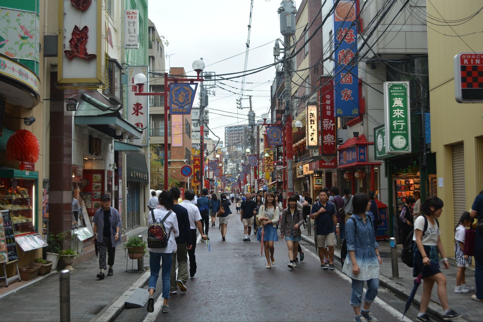 日本手绘街景桌面