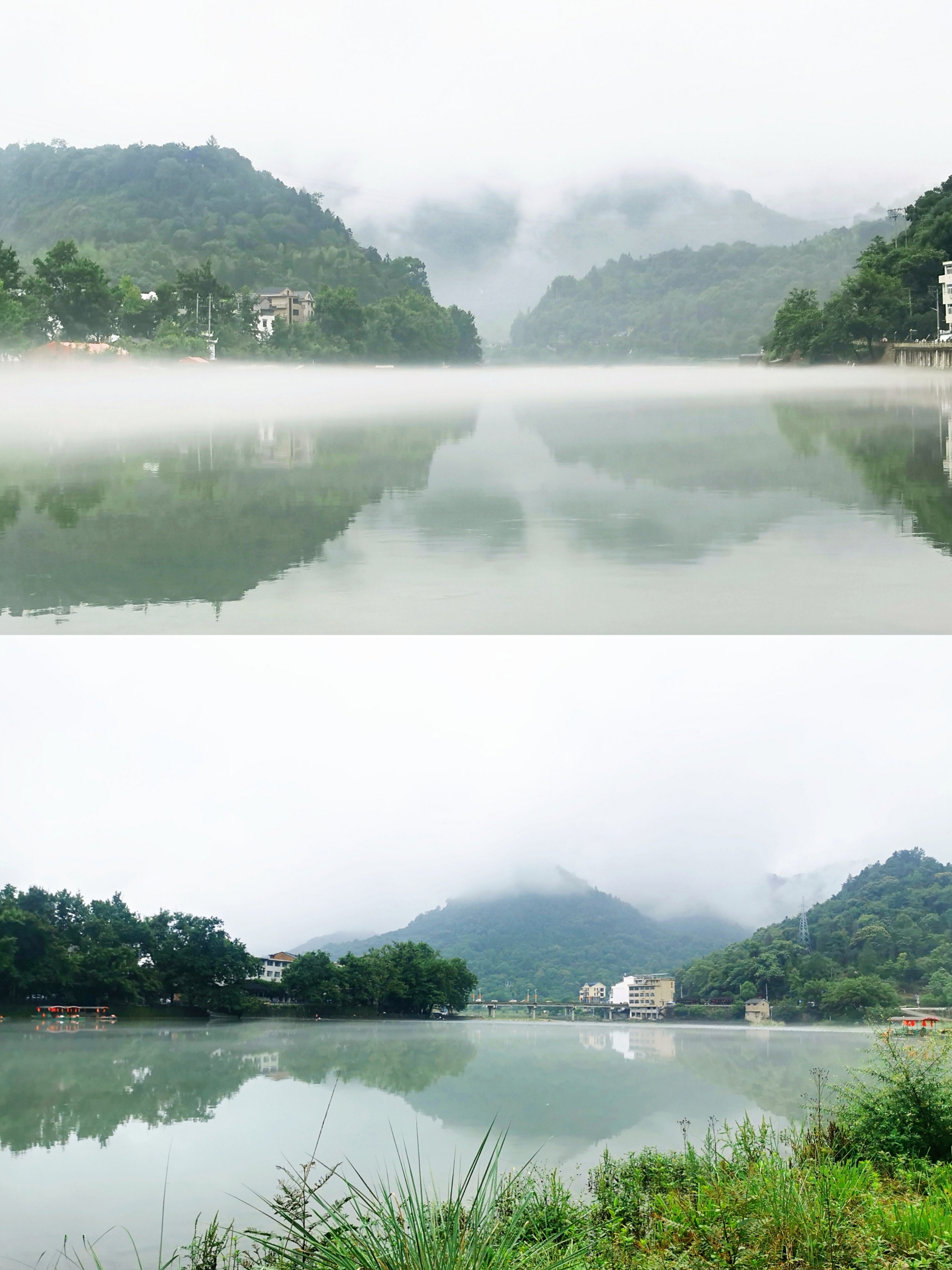 楠溪江东皋村，沐浴在晨曦之中的仙境