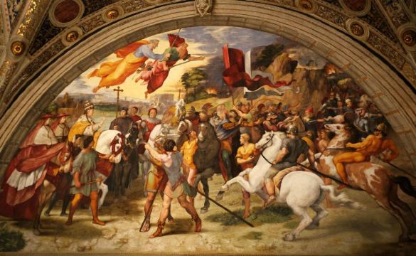 《大良教会会晤阿提拉》—埃利奥多罗室 梵蒂冈博物馆