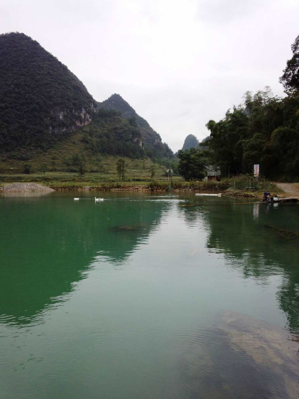 一路靈秀的小山小水,再見德天瀑布