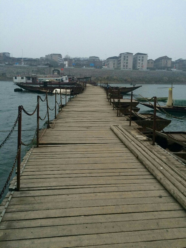 古时候的浮桥,古代浮桥,浮桥_大山谷图库