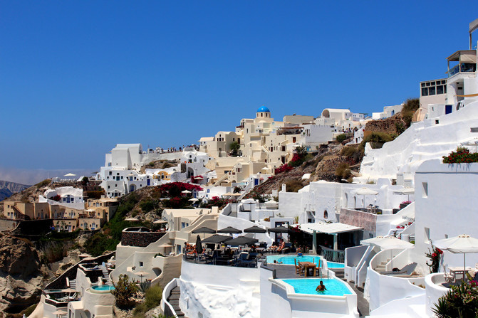 希腊自由行 - 爱情海希腊圣托里尼岛, 科拉岛锡