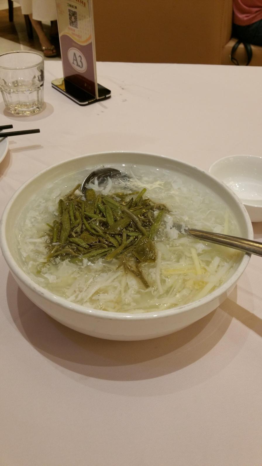 原来莼菜的味道是这样的 苏州得月楼