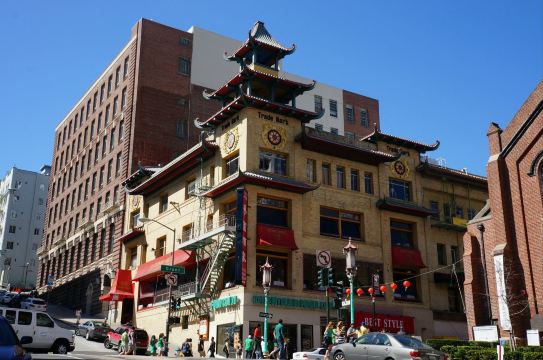 中式建筑 旧金山唐人街