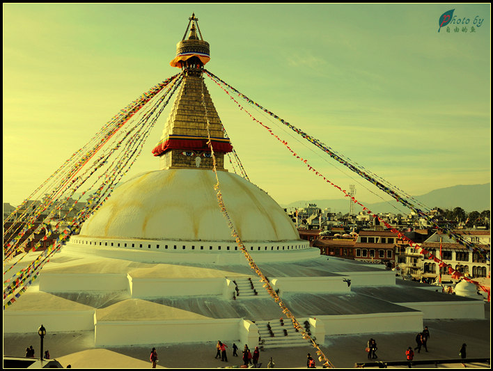 藏传佛教圣地.安静,祥和,祈福,转经…… 博达哈大佛塔