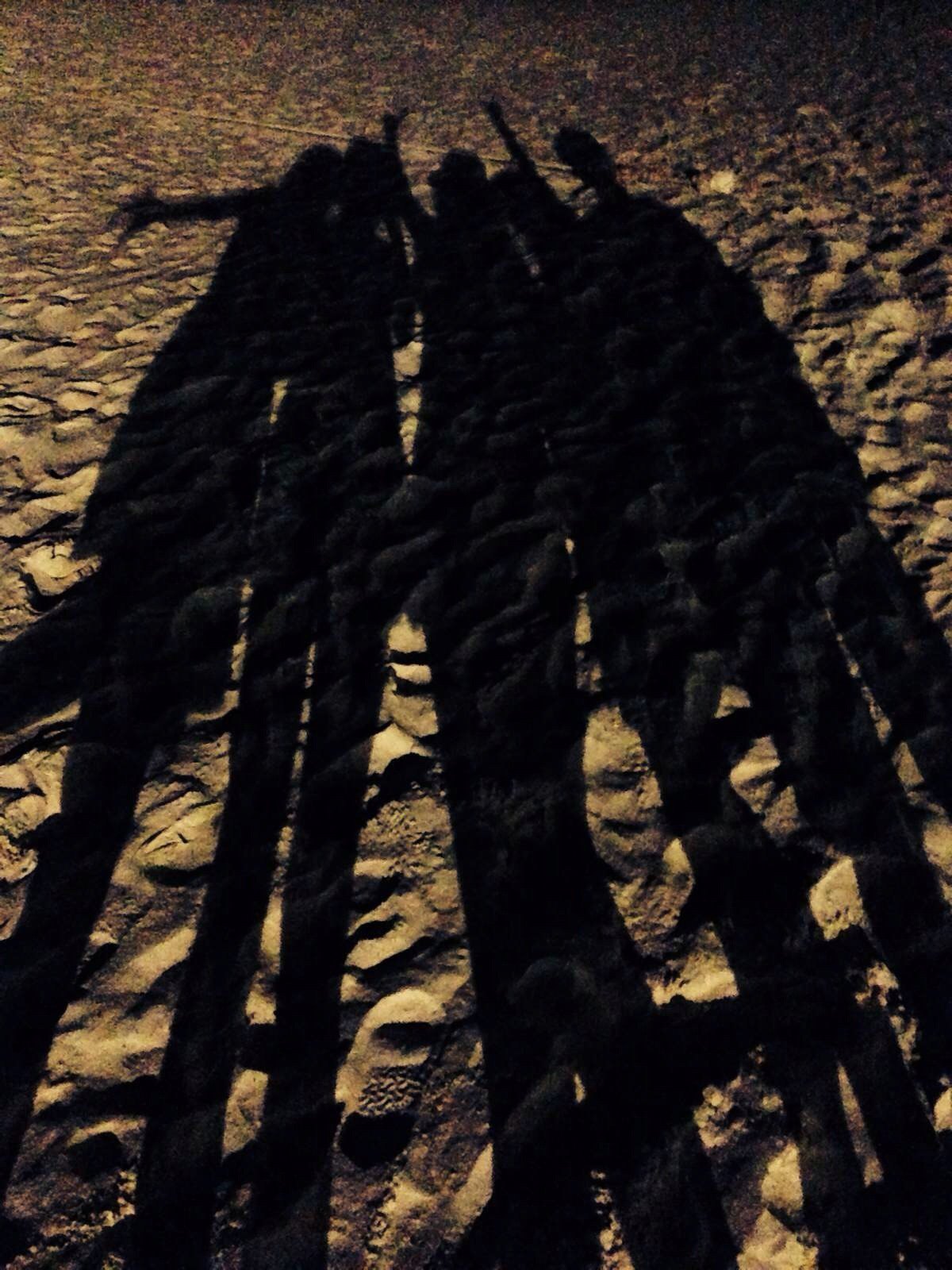 醉人的夜晚,只能晒个影子了.