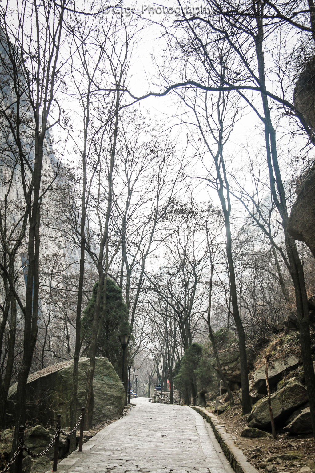 希夷峡,位于五里关南,石门之东,古名"云峰谷",后因宋隐士陈抟骨骸葬于