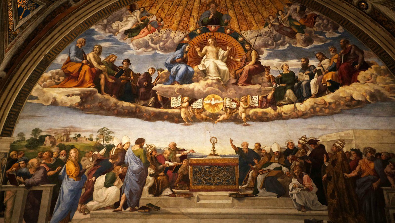 《圣体圣事的讨论》—署名室 梵蒂冈博物馆