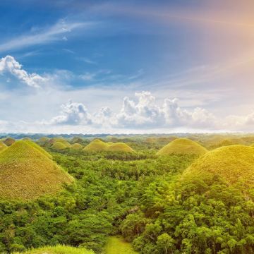 薄荷岛乡村一日游：巧克力山+罗博河+眼镜猴+教堂+人工森林