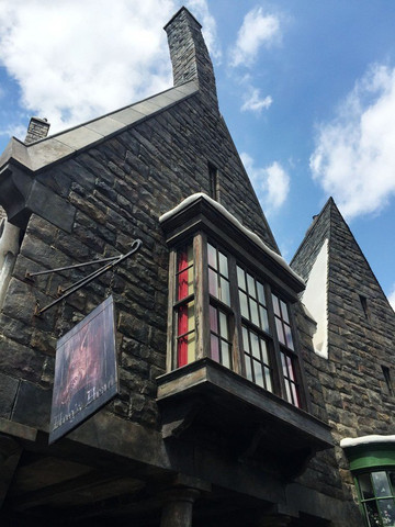 大阪 猪头酒吧,里面其实是饭店,可以买简餐和牛油啤酒等等