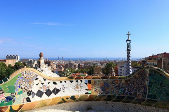 地处巴塞罗那北部的古埃尔公园是高迪的代表作品之一,也是我此次