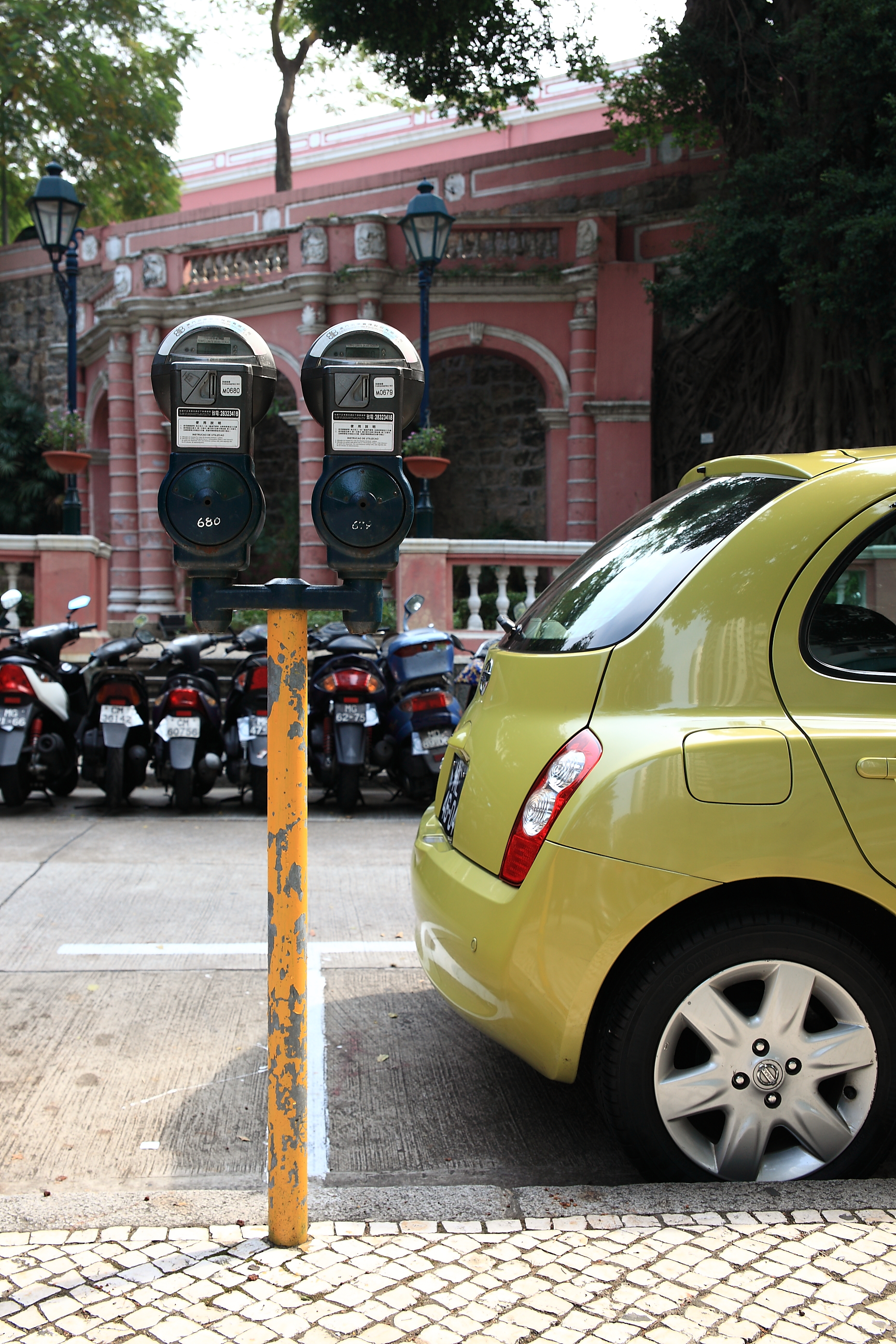 路面停車的計時器,澳門叫咪表 澳門街景