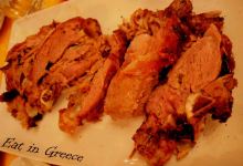 圣托里尼美食图片-希腊烤羊肉