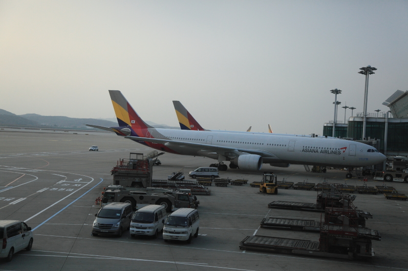 购物很方便 仁川国际机场 我选择的是从上海经首尔至塞班的路线,这样