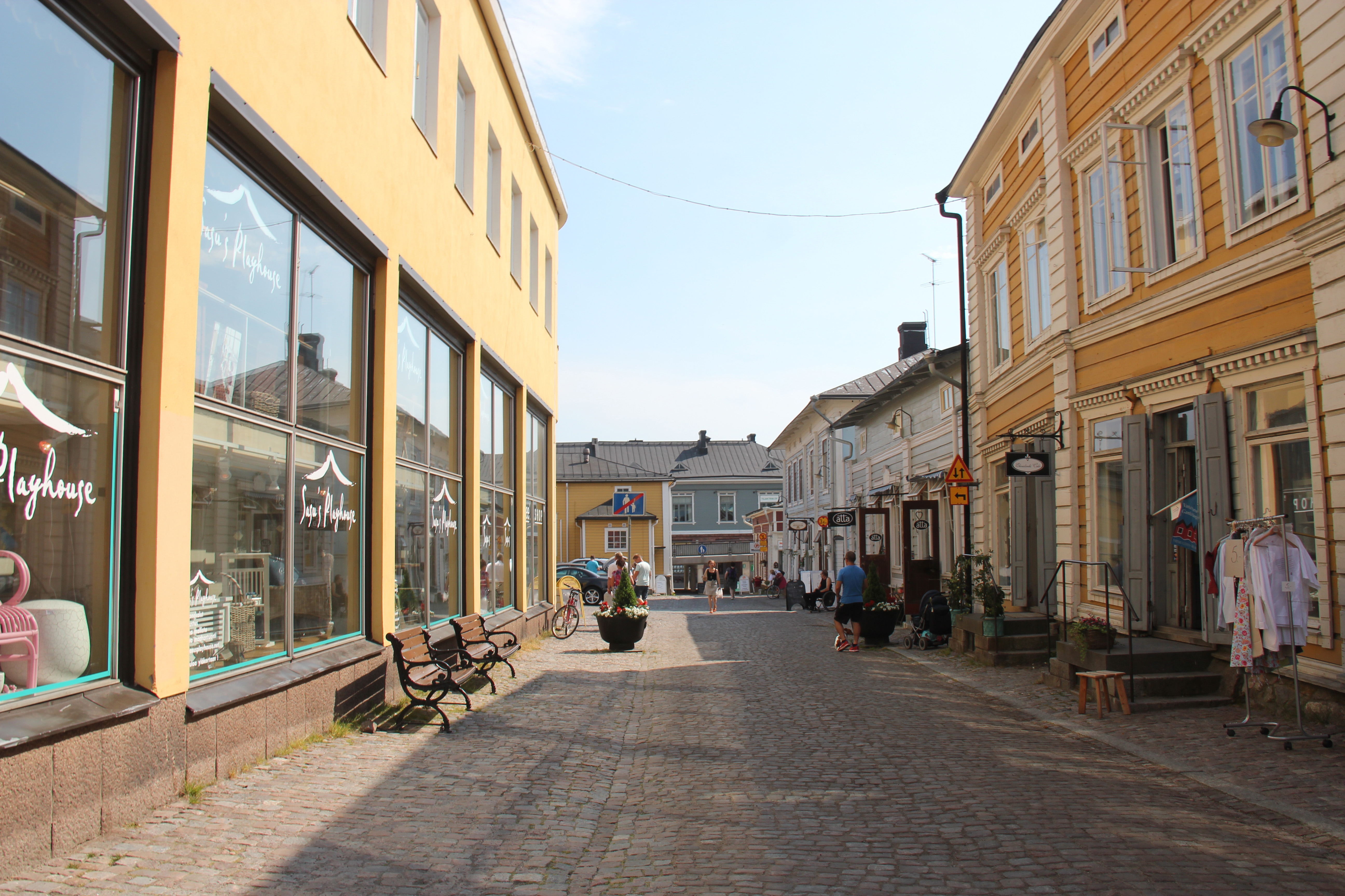 北欧风情小镇街景图片