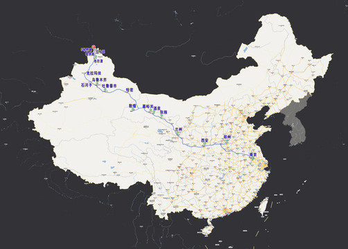 2012年9月8日,由南京出发,终点抵达中哈边界的5号界碑.