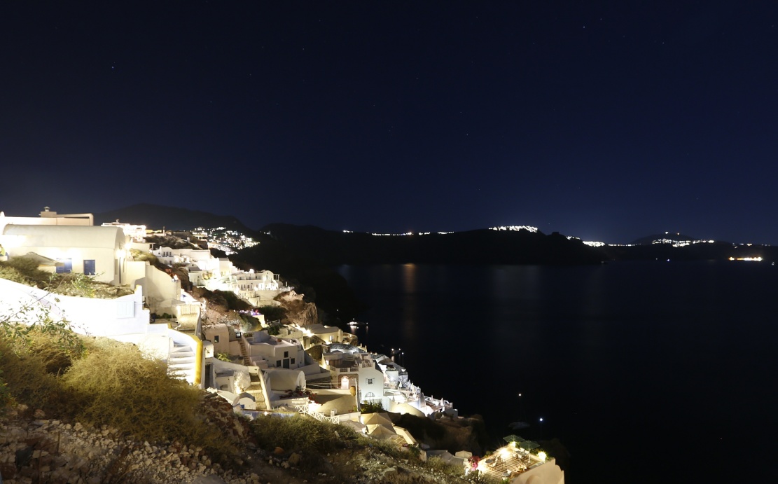 oia夜景 圣托里尼岛