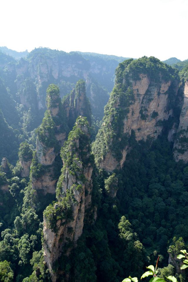 第一天行程:武陵源門票站環保車天子山索道下站天子山風景區(賀龍公園