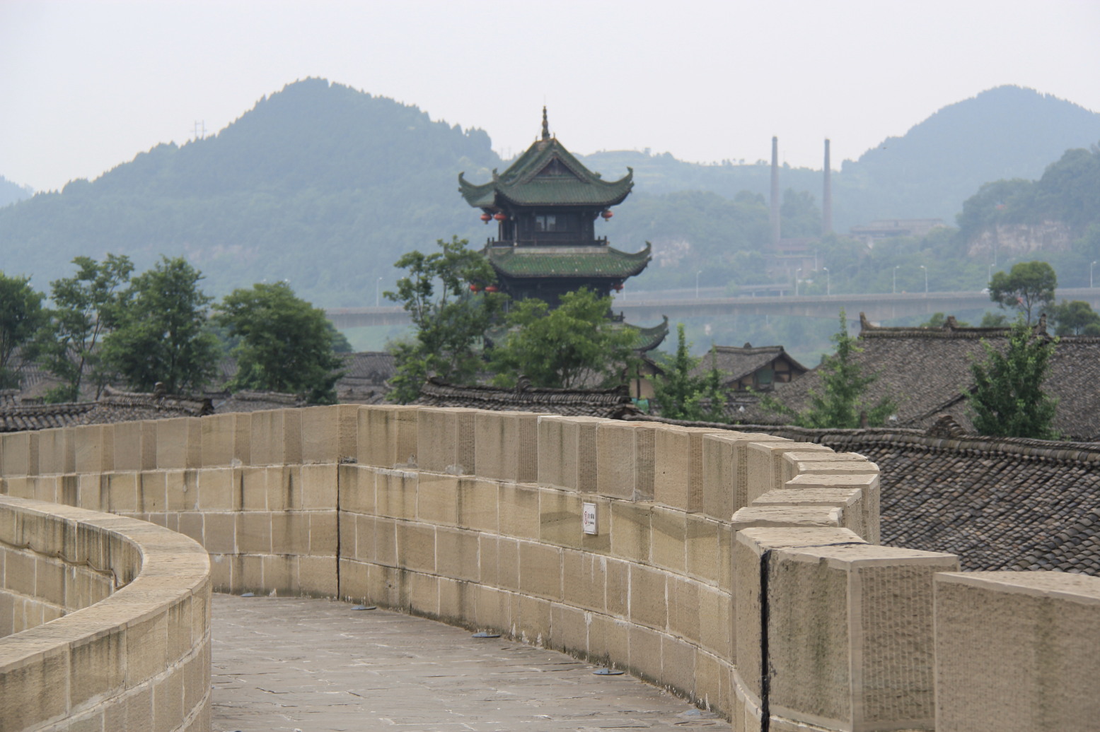 南门楼城墙 阆中古城